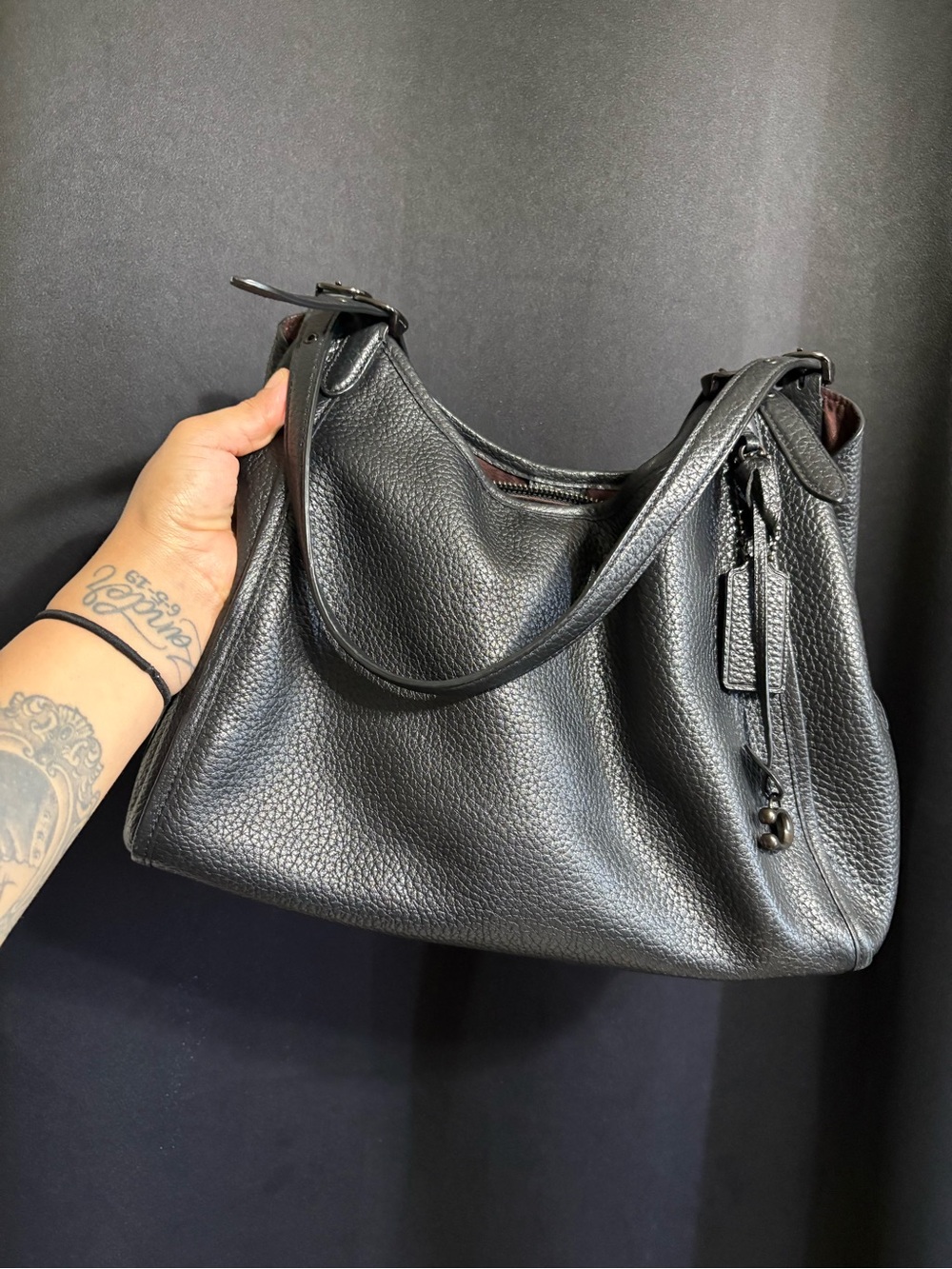 Coach Lori Leather Shoulder Bag